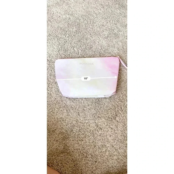 Poolside Womens Tie Dye Water Resistant Travel Organizer Pink Pouch One Size - Picture 9 of 11